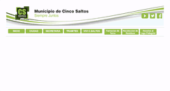 Desktop Screenshot of cincosaltos.gov.ar